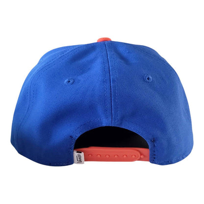 Vans Authentic Snapback Cap - Vintage Snapback Style in Bold Blue & Orange, Adjustable Fit - USASTARFASHION
