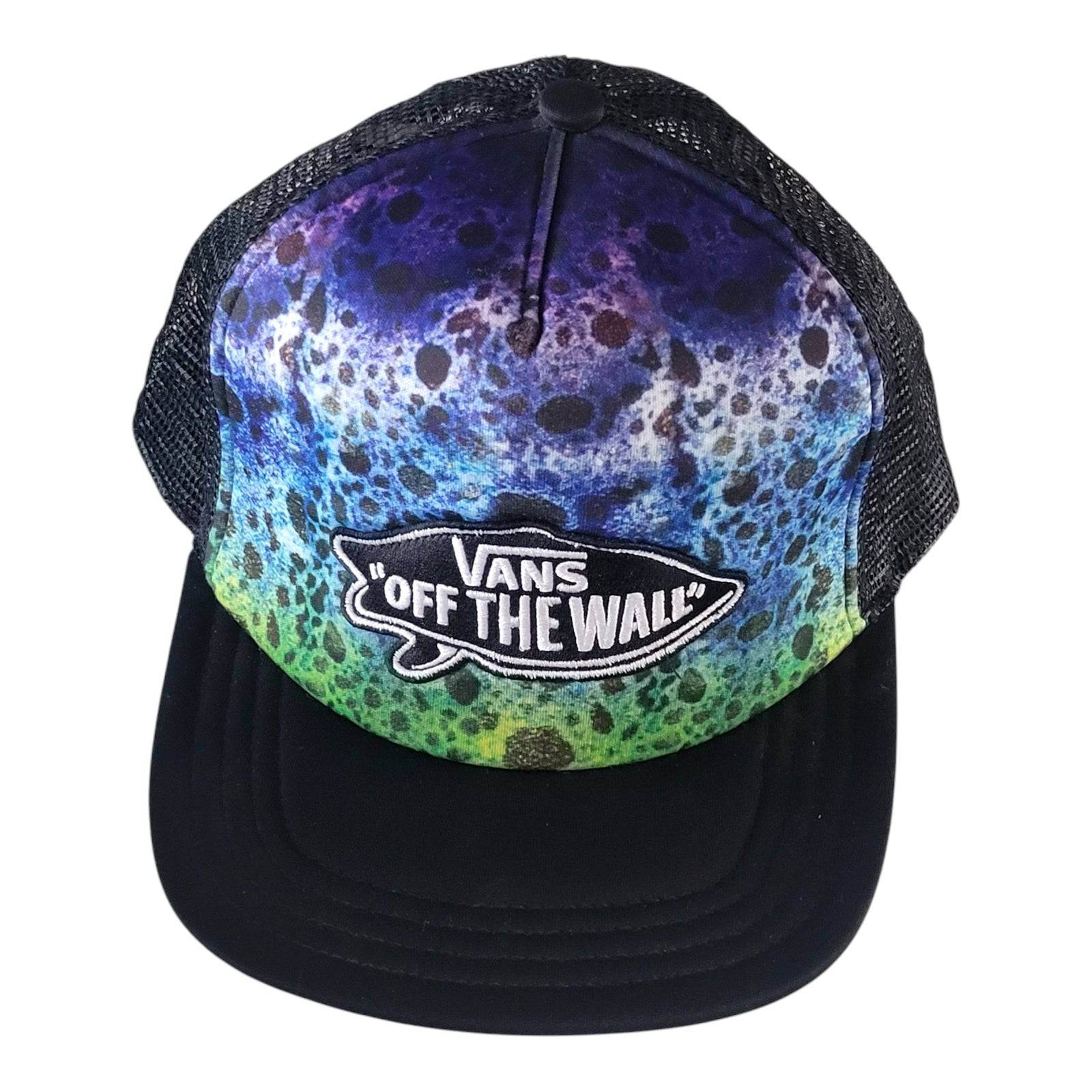 Vans Vintage Style Trucker Hat with Tie - Dye Gradient Design and Mesh Back - USASTARFASHION