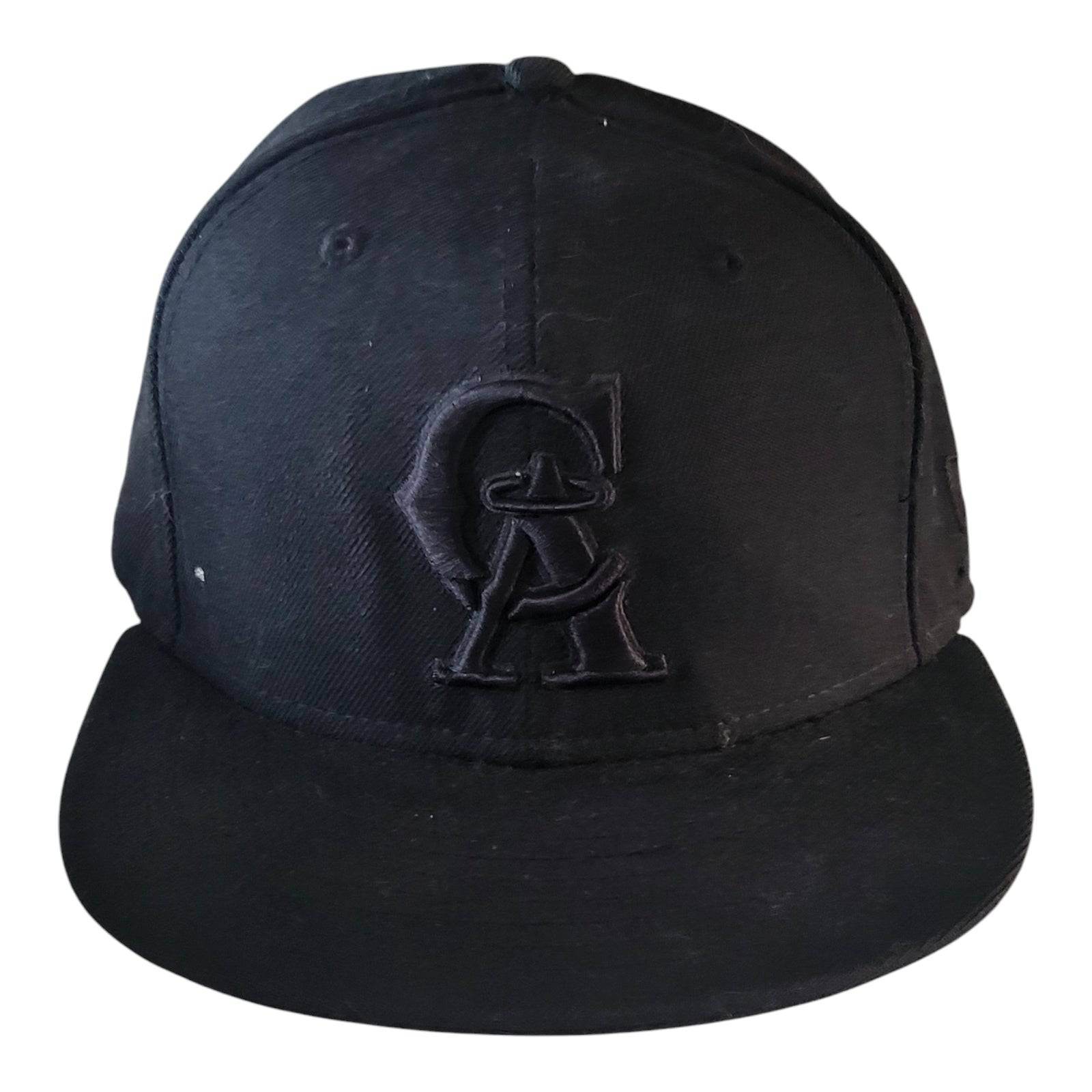 Vintage Era Cooperstown Collection Black Fitted Cap 7 1/4 (57.7 cm) - USASTARFASHION