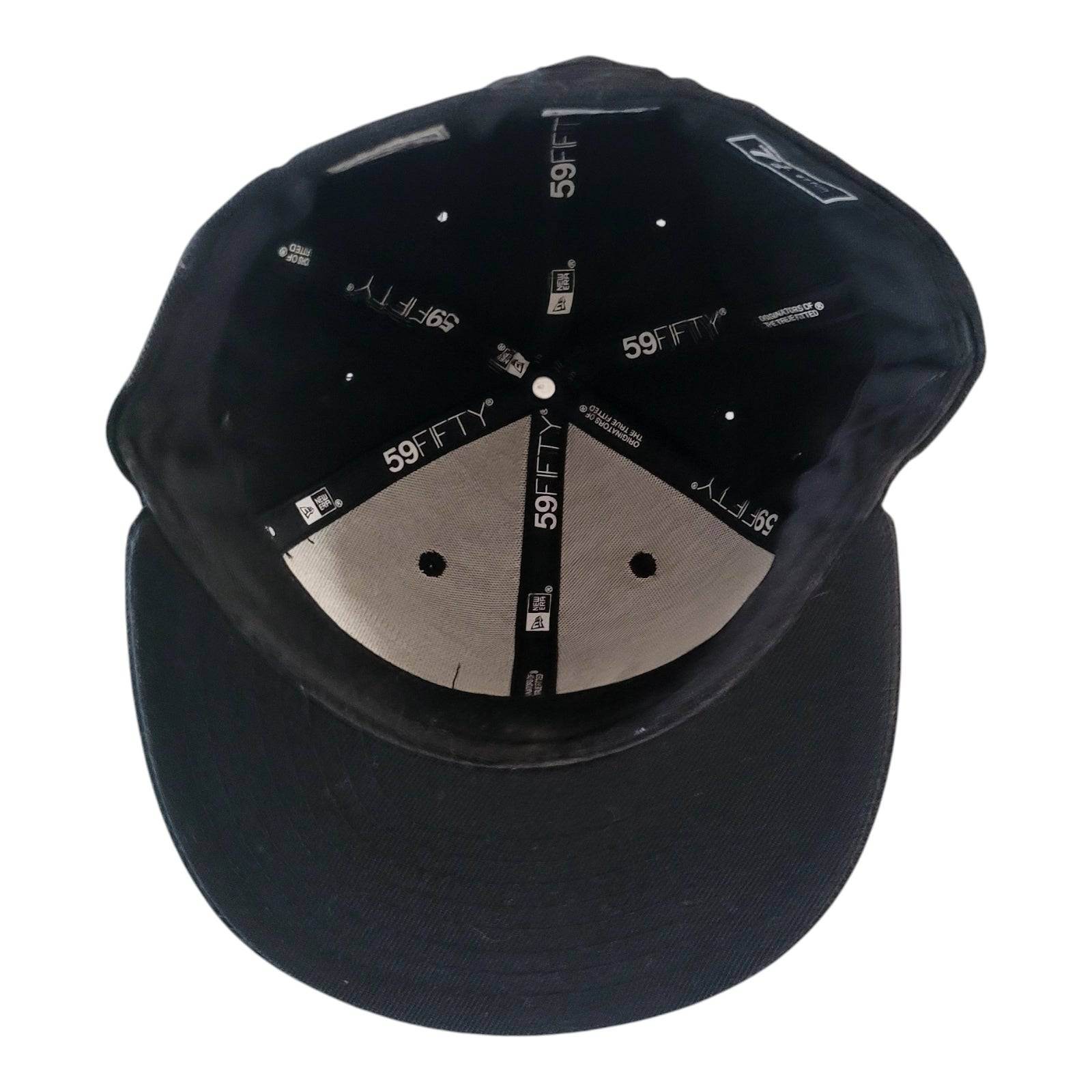 Vintage Era Cooperstown Collection Black Fitted Cap 7 1/4 (57.7 cm) - USASTARFASHION
