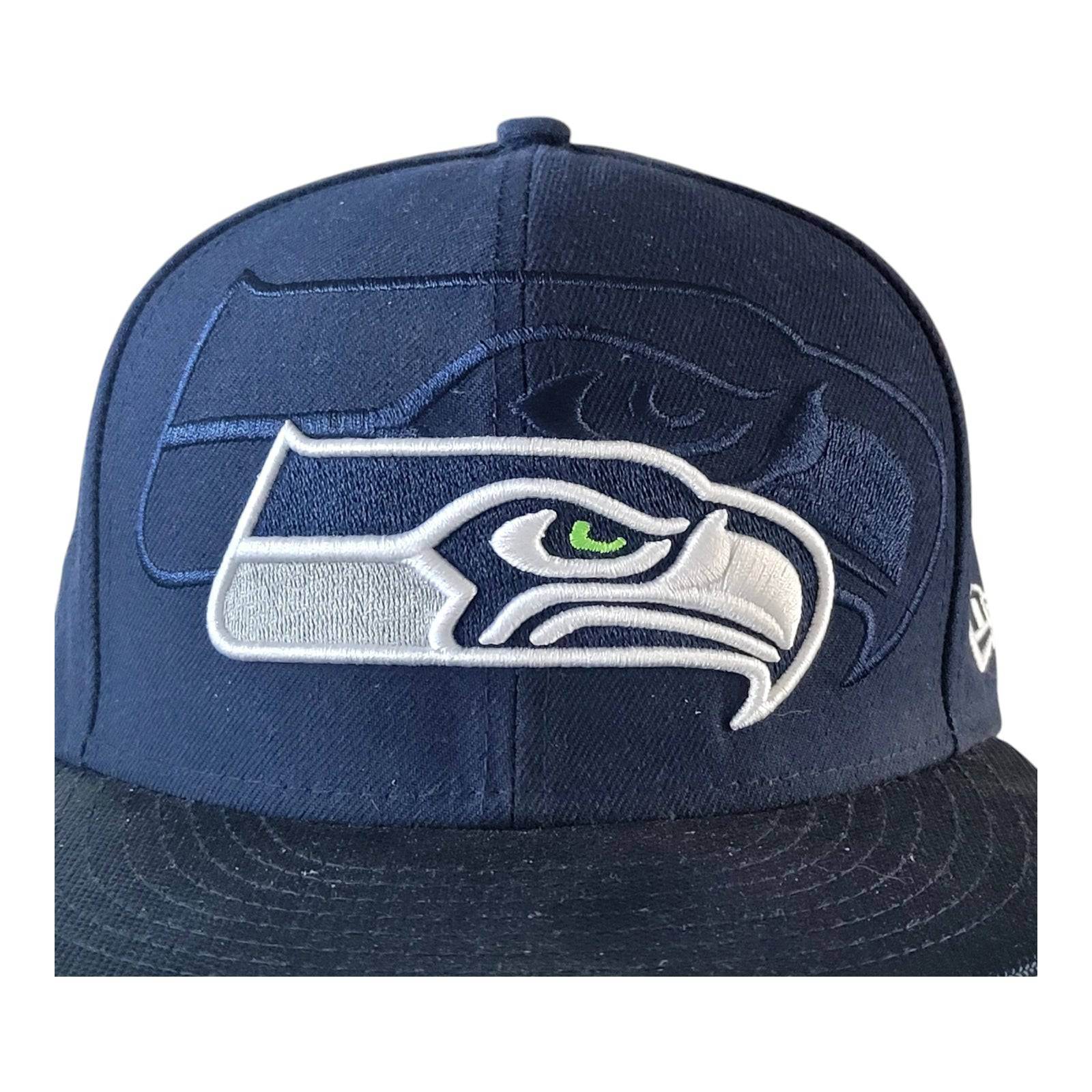 Vintage Seattle Seahawks New Era 59FIFTY Cap 7 1/8 (56.8cm) - USASTARFASHION