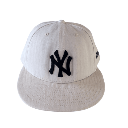 New Era Yankees White Cap 7 3/8 (58.7 cm) - USASTARFASHION