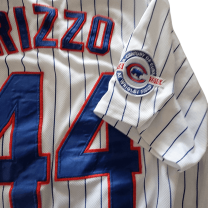 Chicago Cubs Rizzo 44 Button - Up Jersey - Size Large: - USASTARFASHION