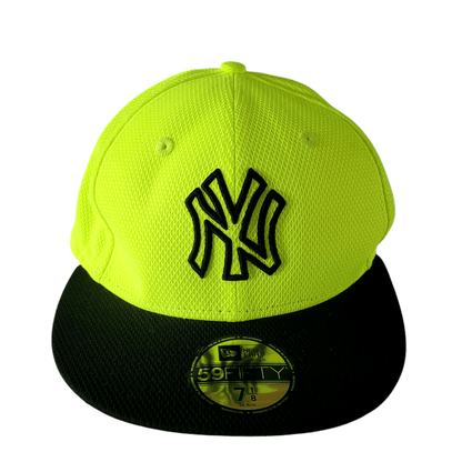 New Era 59FIFTY Neon Yellow MLB Fitted Cap (7 1/8) - USASTARFASHION