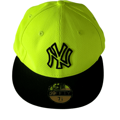 New Era 59FIFTY Neon Yellow MLB Fitted Cap (7 1/8) - USASTARFASHION