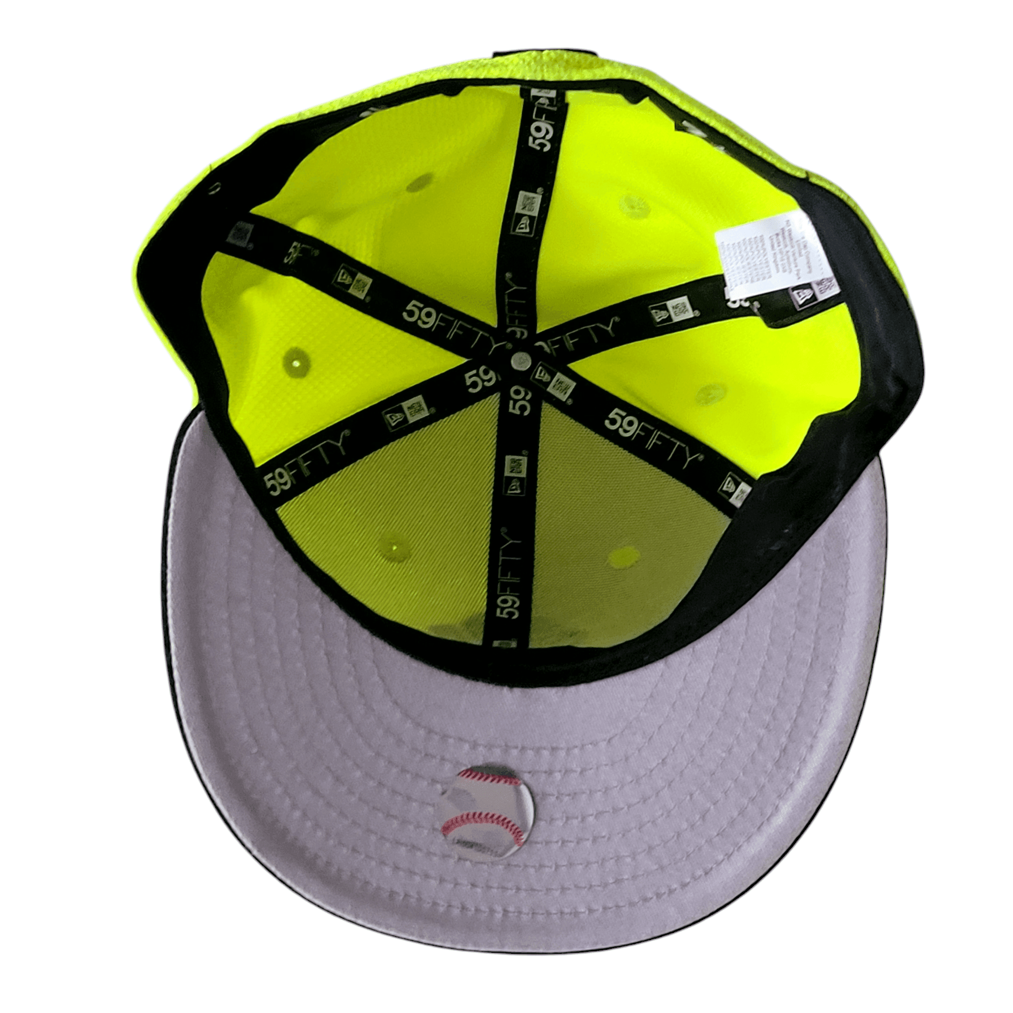 New Era 59FIFTY Neon Yellow MLB Fitted Cap (7 1/8) - USASTARFASHION