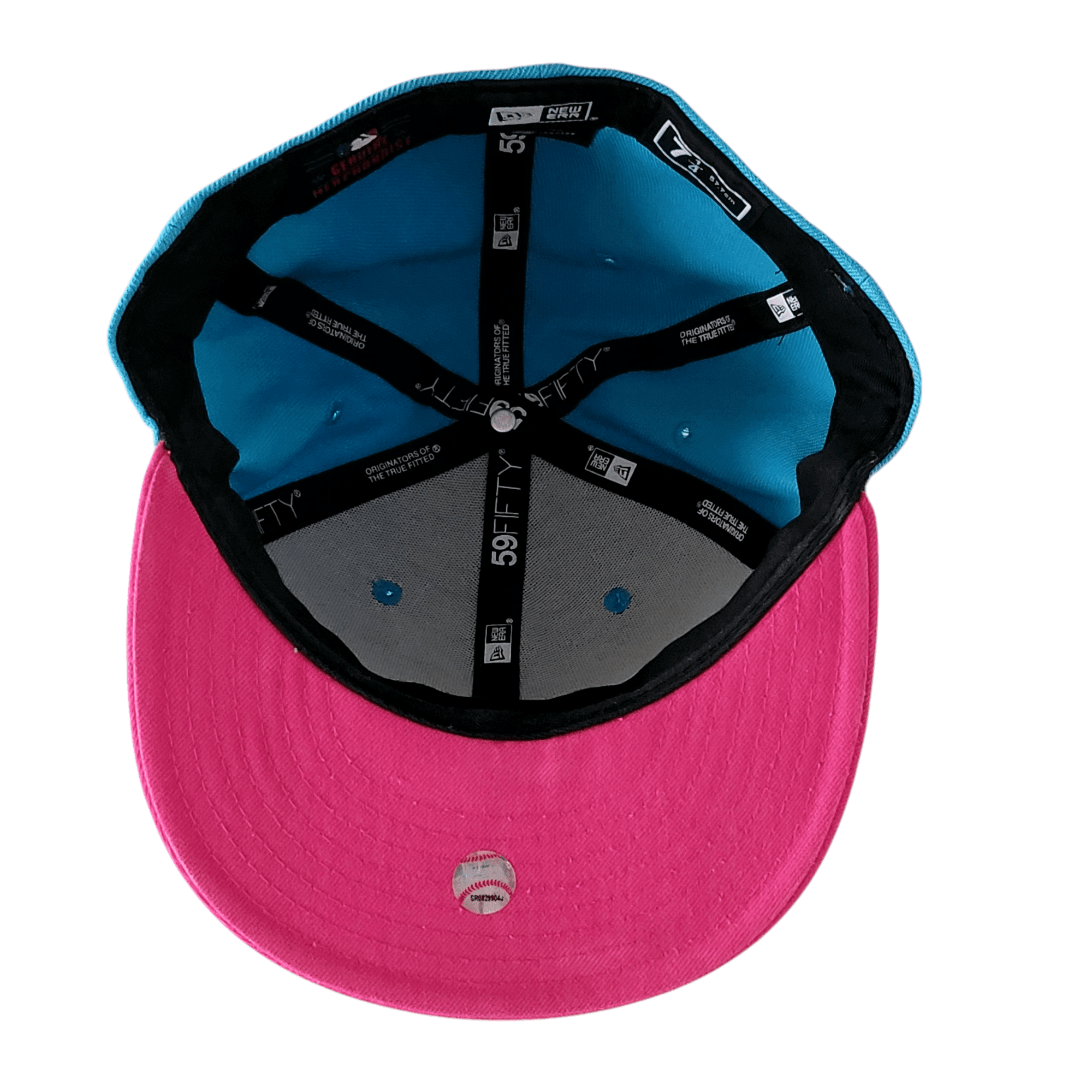 New Era 59FIFTY Atlanta Braves Fitted Hat - Aqua & Pin 7 1/4 (57.7 cm) - USASTARFASHION