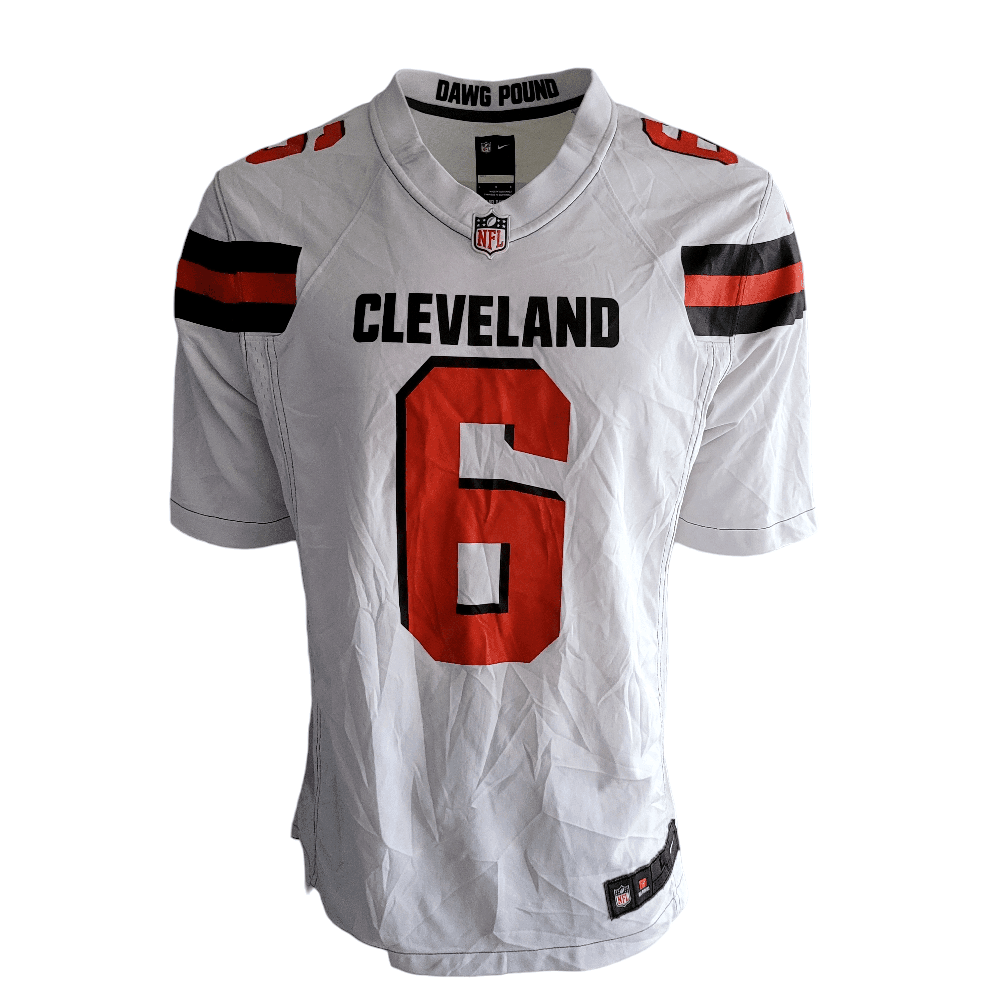 Nike On - Field Cleveland Browns Baker Mayfield Jersey (Size L, White) - USASTARFASHION