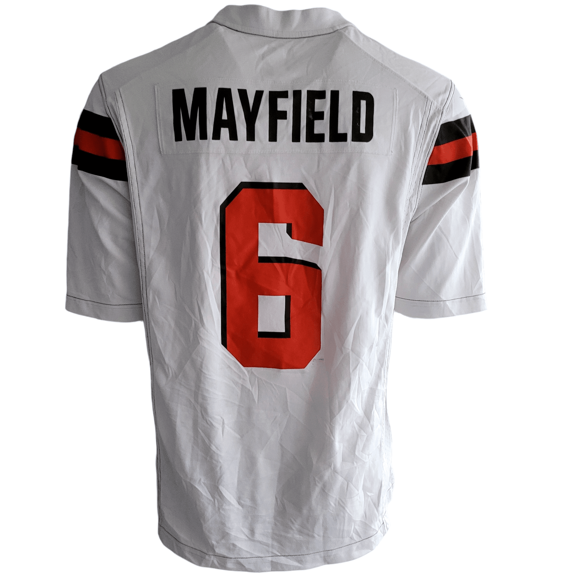 Nike On - Field Cleveland Browns Baker Mayfield Jersey (Size L, White) - USASTARFASHION