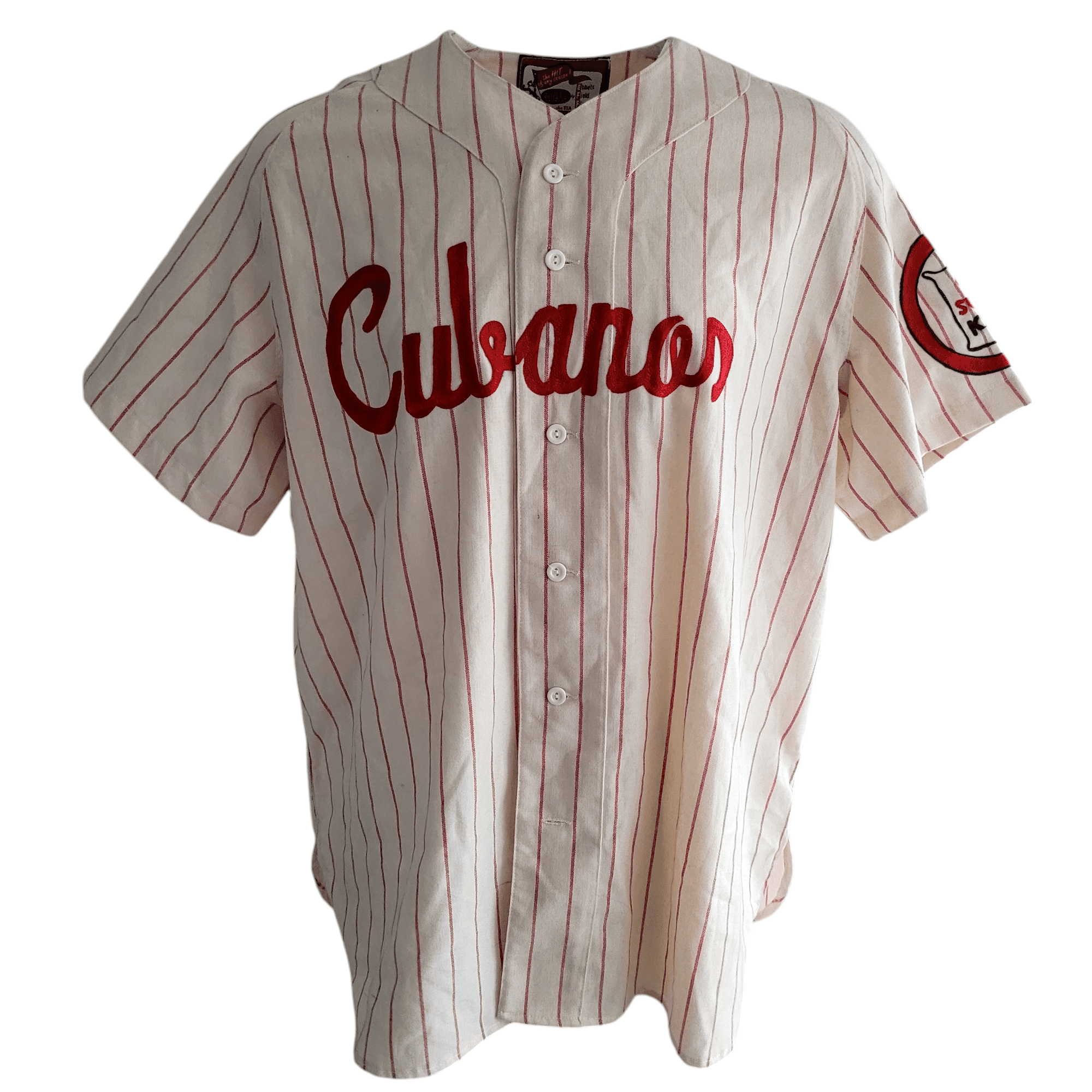 Rare Ebbets Field Flannels Cuban Sugar Kings wool flannel Jersey - Size 2XL - USASTARFASHION