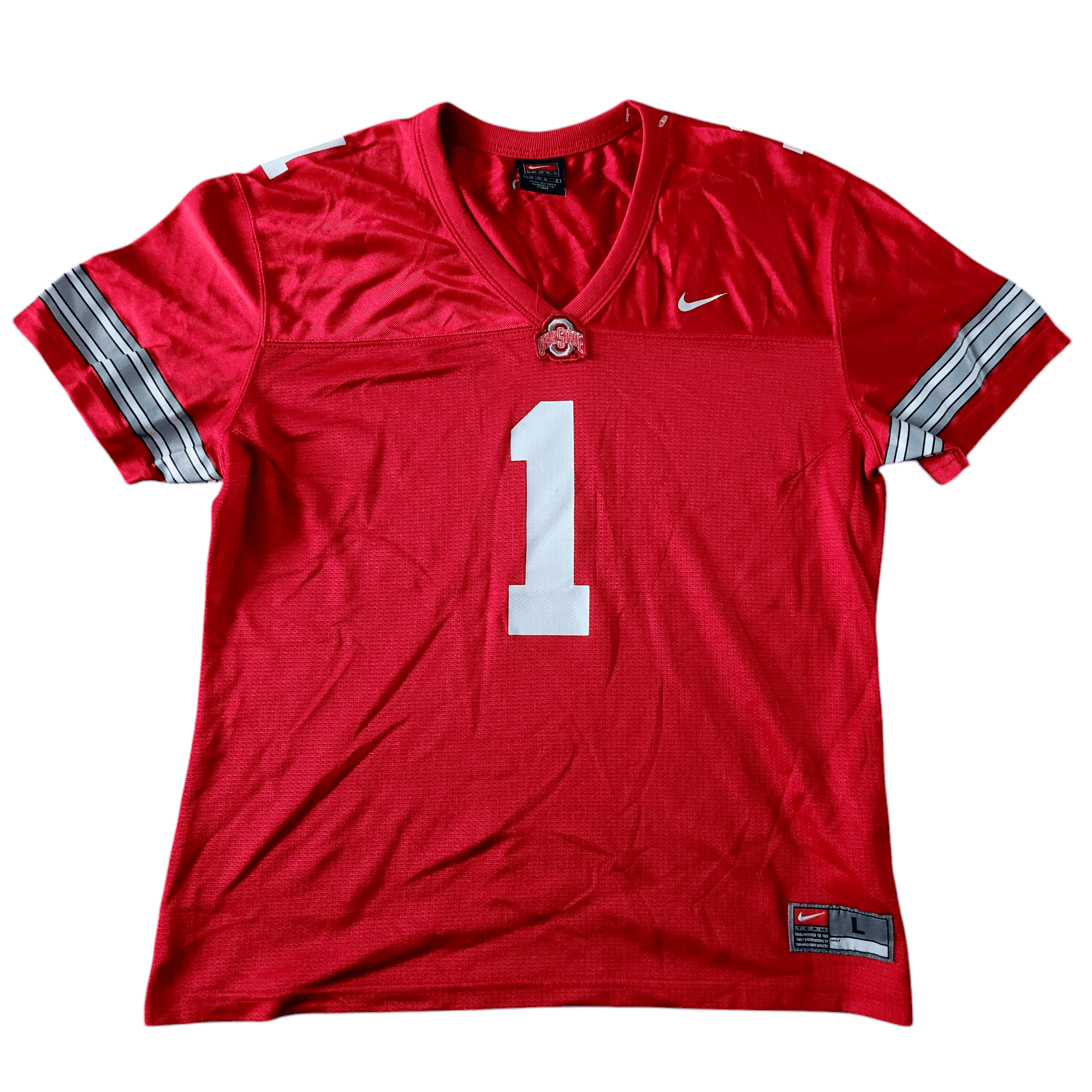 Nike Ohio State Buckeyes 1 Football Jersey - Youth Size L - USASTARFASHION