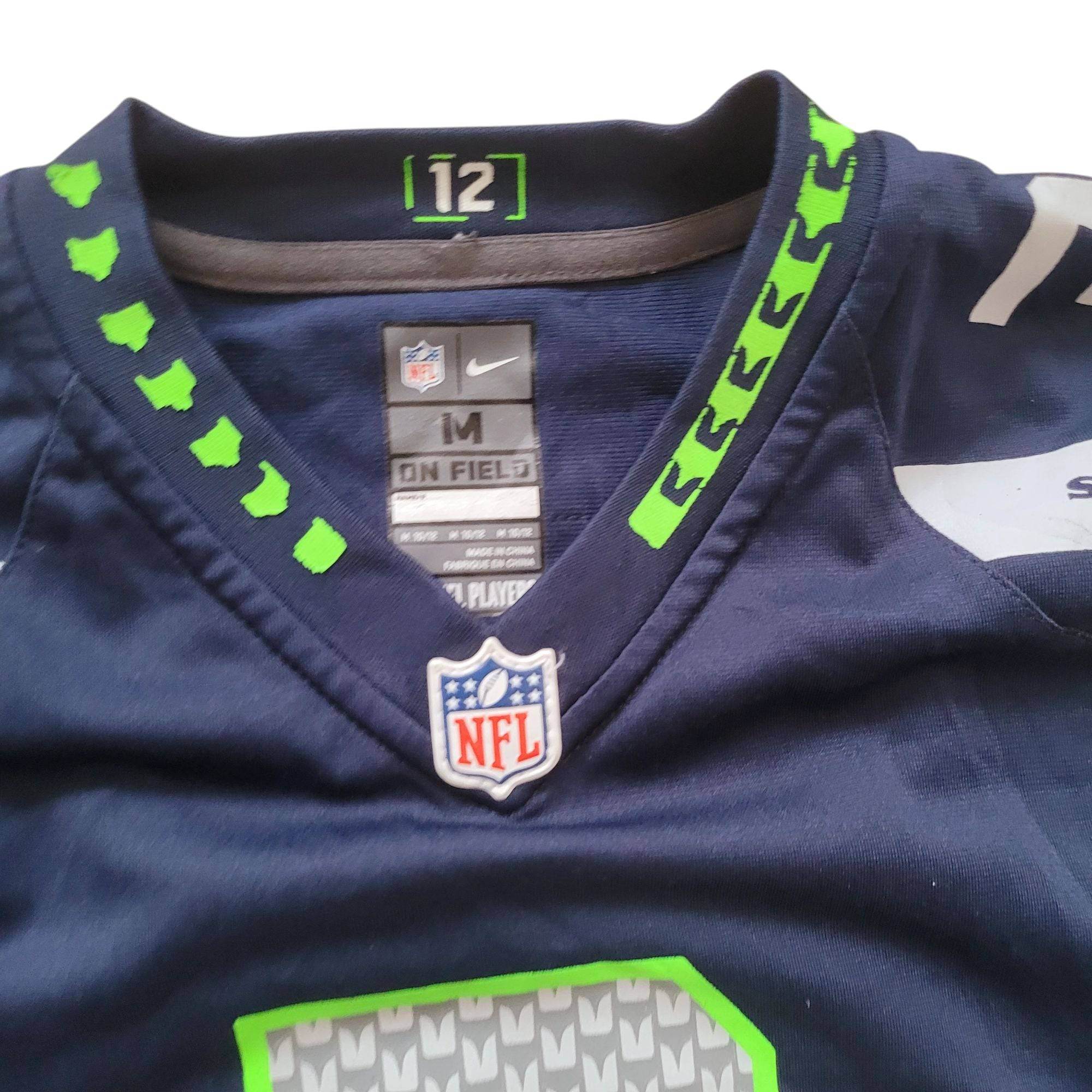 Nike NFL Seattle Seahawks Russell Wilson Jersey (Youth Medium 10 - 12) - USASTARFASHION