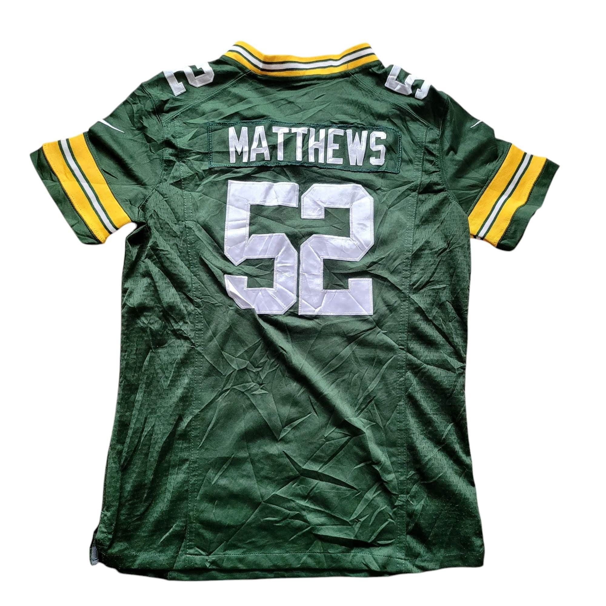 Nike Green Bay Packers Clay Matthews 52 Jersey - youth Size L - USASTARFASHION