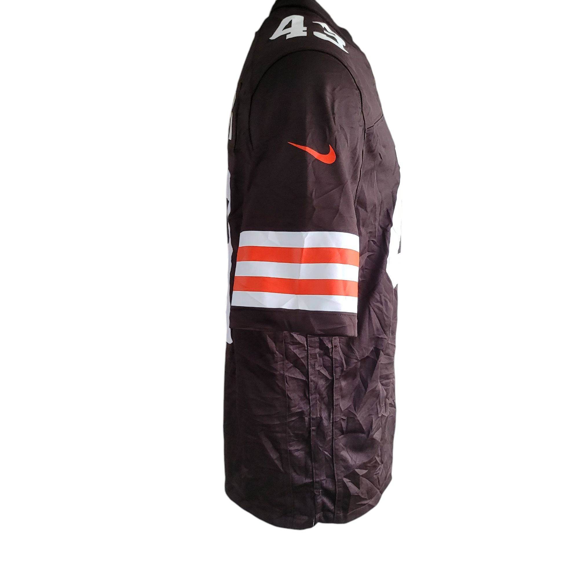 Nike Cleveland Browns John Johnson III 43 Jersey (Size L, On - Field Edition) - USASTARFASHION