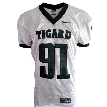 Nike Tigard High School 91 Simmons Football Jersey - Size L - USASTARFASHION