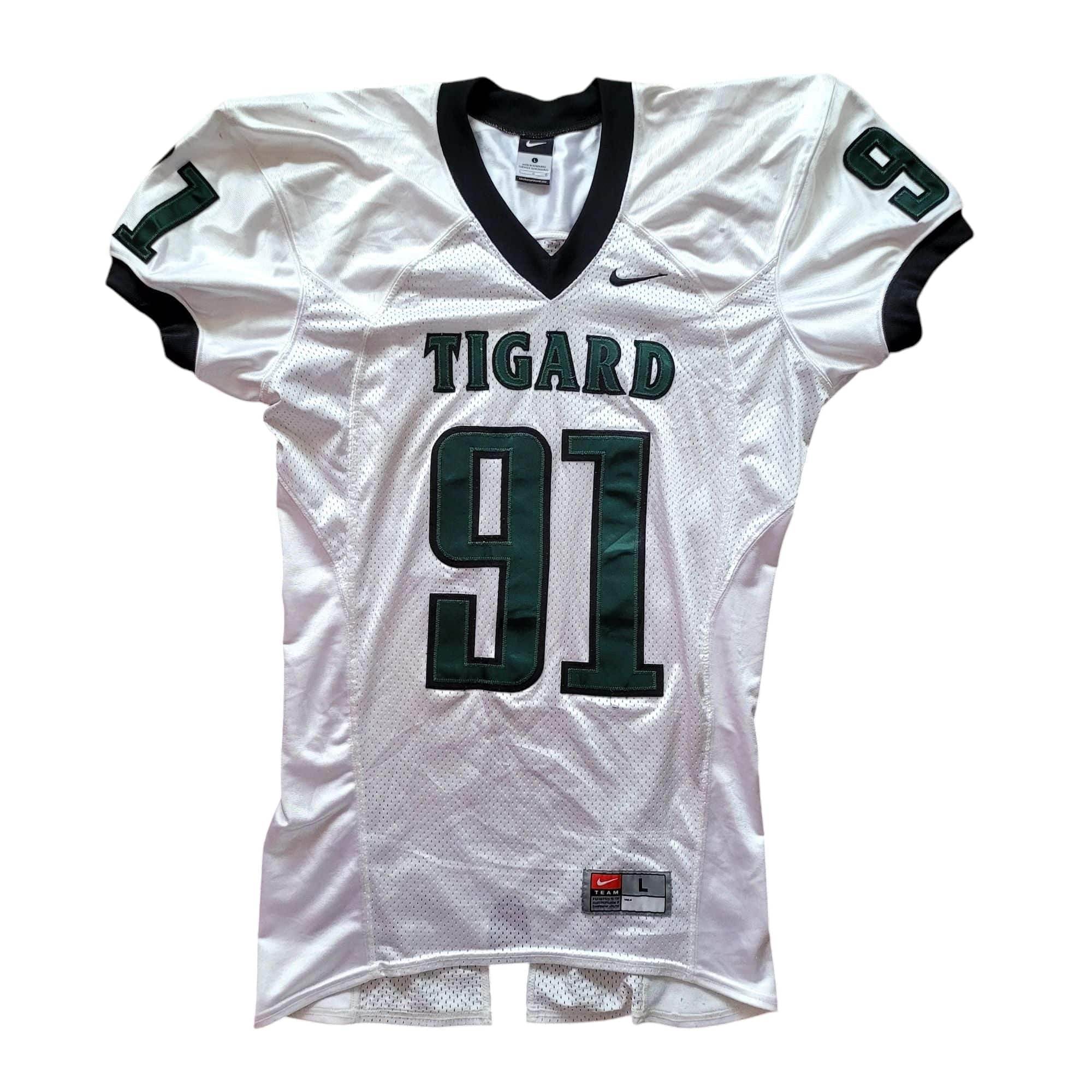 Nike Tigard High School 91 Simmons Football Jersey - Size L - USASTARFASHION