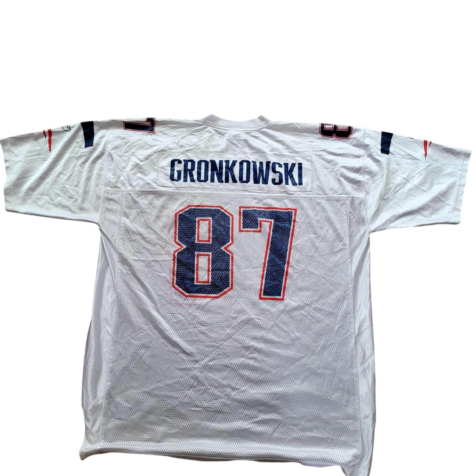 Reebok Rob Gronkowski 87 New England Patriots Jersey - Size 2XL - USASTARFASHION