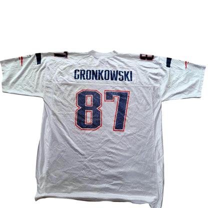 Reebok Rob Gronkowski 87 New England Patriots Jersey - Size 2XL - USASTARFASHION
