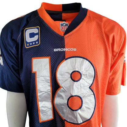 Nike On - Field Peyton Manning Denver Broncos Split Jersey - Size 40 M - USASTARFASHION