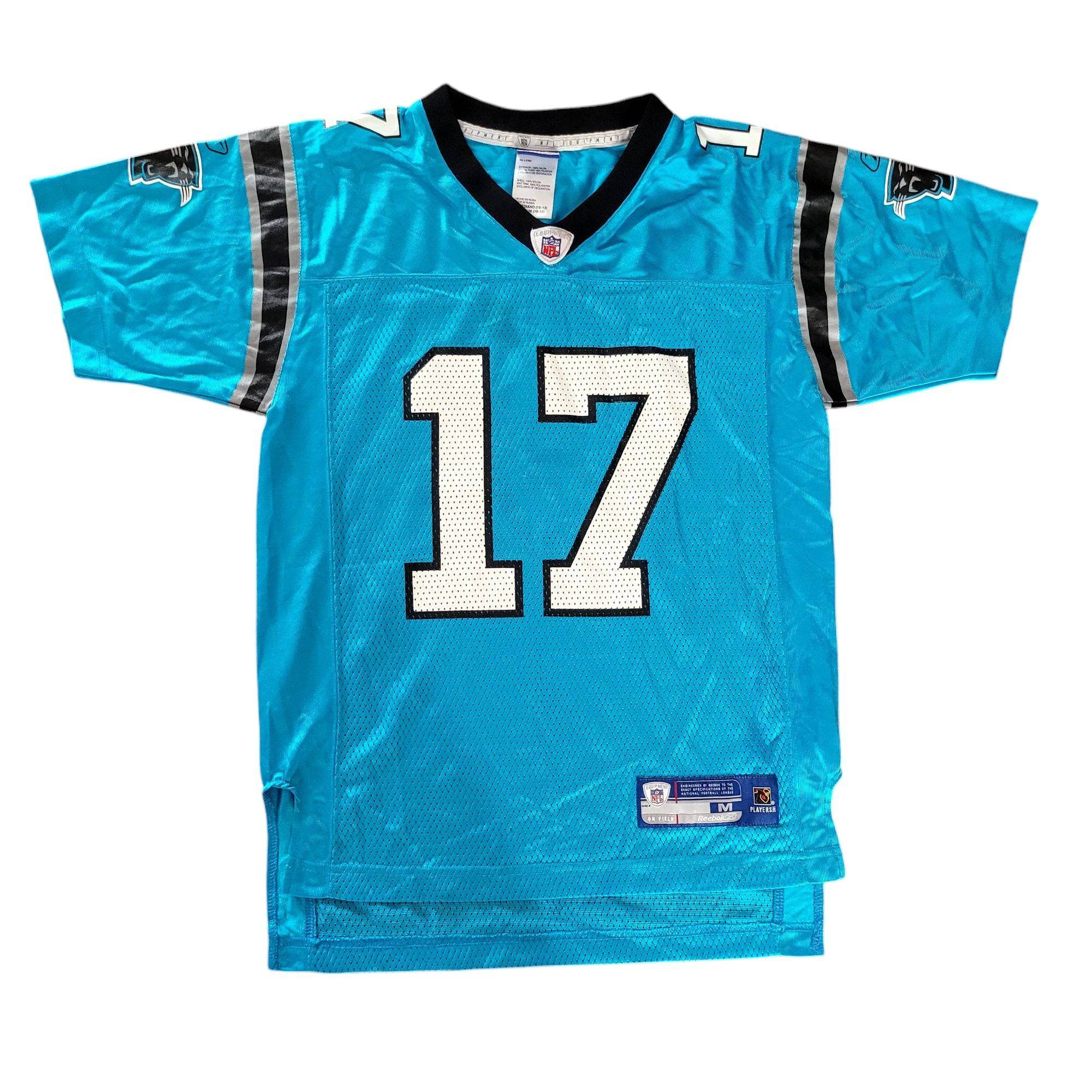 Reebok Jake Delhomme Carolina Panthers Jersey - Blue Size M Medium (10 - 12) - USASTARFASHION