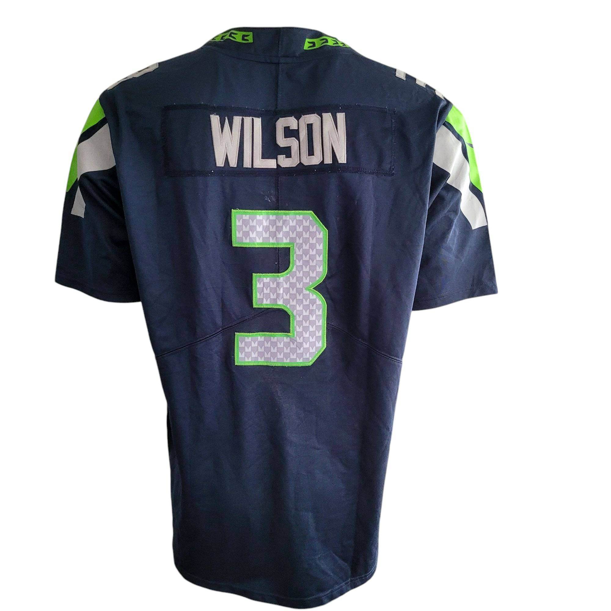 Nike Russell Wilson Seattle Seahawks On Field Jersey - Size L Large - USASTARFASHION
