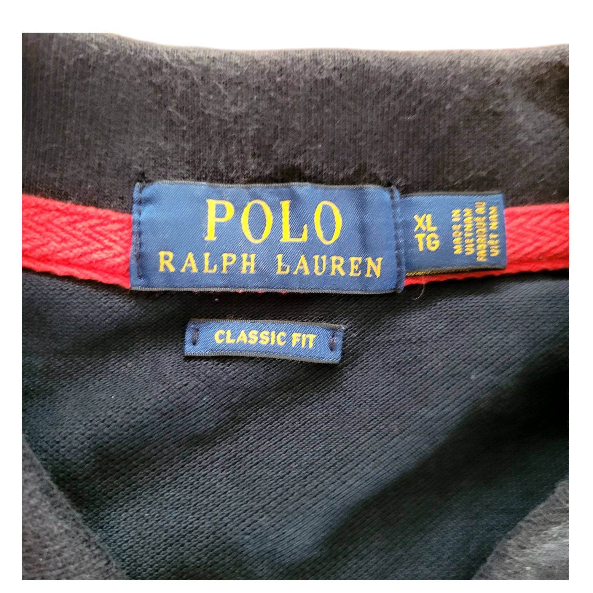 Polo Ralph Lauren Classic Fit Navy & Red Men's Polo Shirt - Size XL - USASTARFASHION