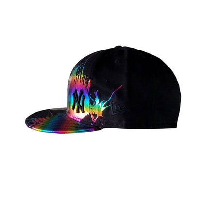 New Era 59FIFTY NY Yankees Rainbow Paint Splash Fitted Hat (Size 7 1/4) - USASTARFASHION