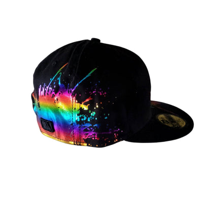 New Era 59FIFTY NY Yankees Rainbow Paint Splash Fitted Hat (Size 7 1/4) - USASTARFASHION