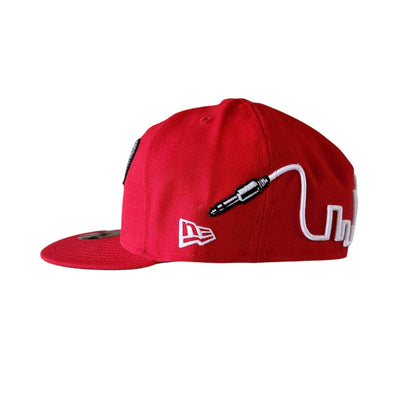 New Era 59FIFTY Red Mic Fitted Hat - Size 7 1/4 Wool - USASTARFASHION