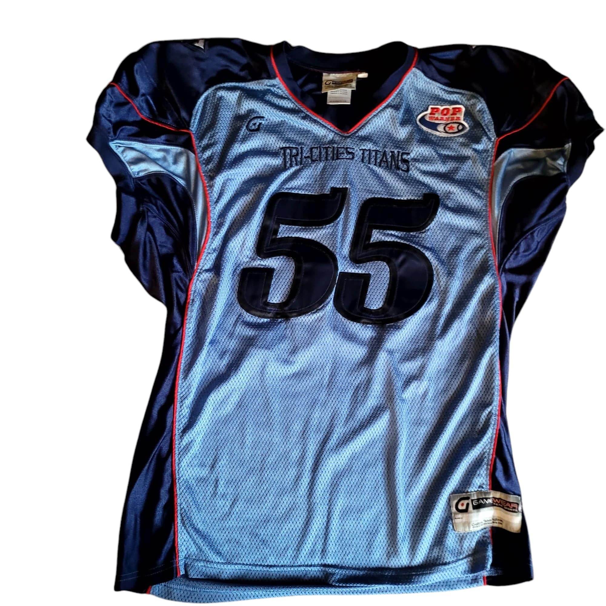 GameWear Team Sports Tri - Cities Titans 55 Jersey (Size L) - USASTARFASHION