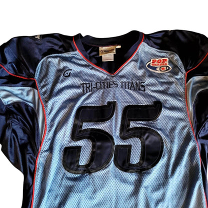 GameWear Team Sports Tri - Cities Titans 55 Jersey (Size L) - USASTARFASHION