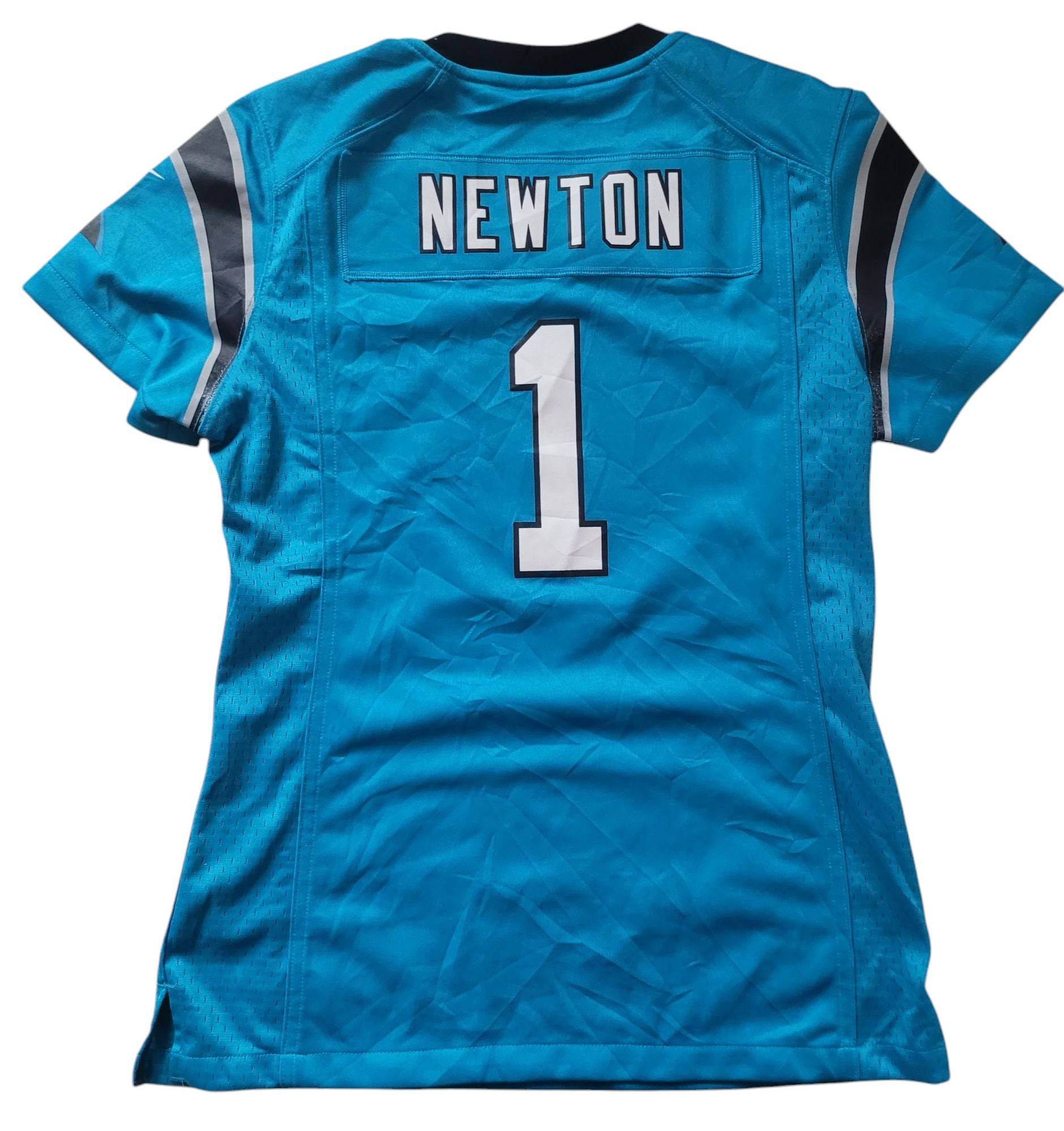 Nike Carolina Panthers Cam Newton 1 On - Field Jersey - Women's Small (Unisex Fit) - USASTARFASHION