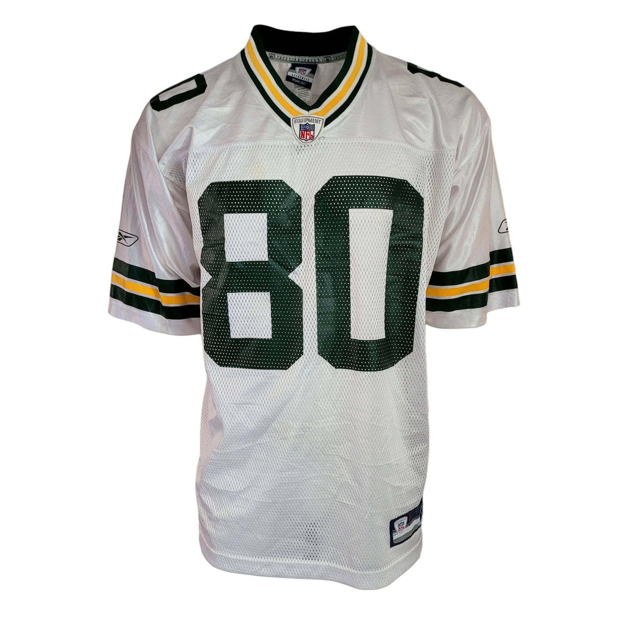 Vintage Reebok Green Bay Packers Donald Driver 80 Jersey - L - USASTARFASHION