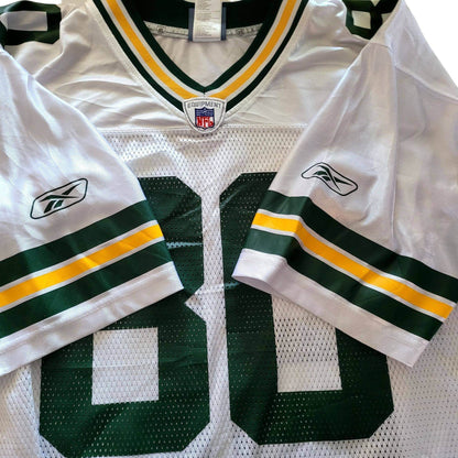 Vintage Reebok Green Bay Packers Donald Driver 80 Jersey - L - USASTARFASHION