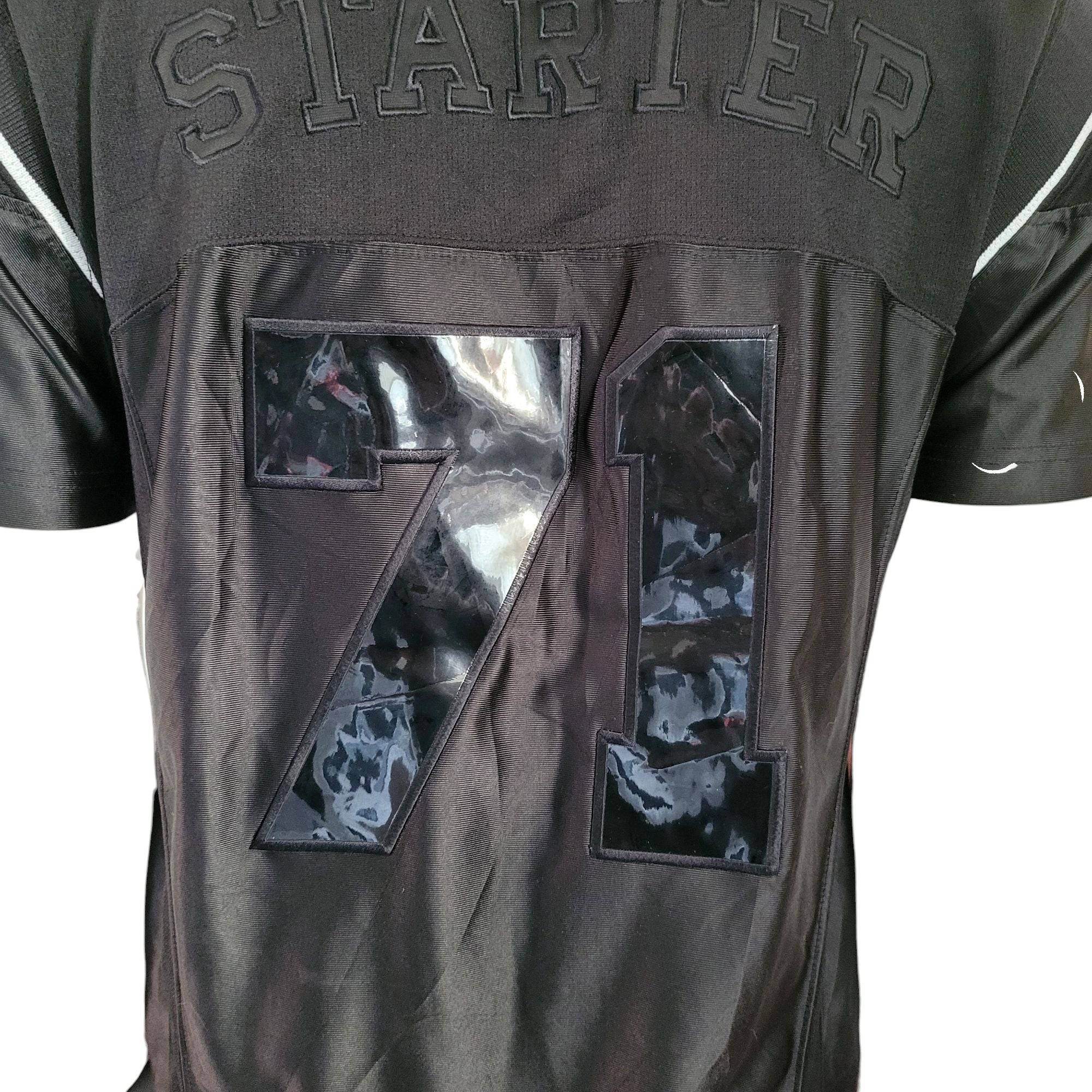 Vintage Starter 71 Jersey Black Camo Numbers - Size S - USASTARFASHION