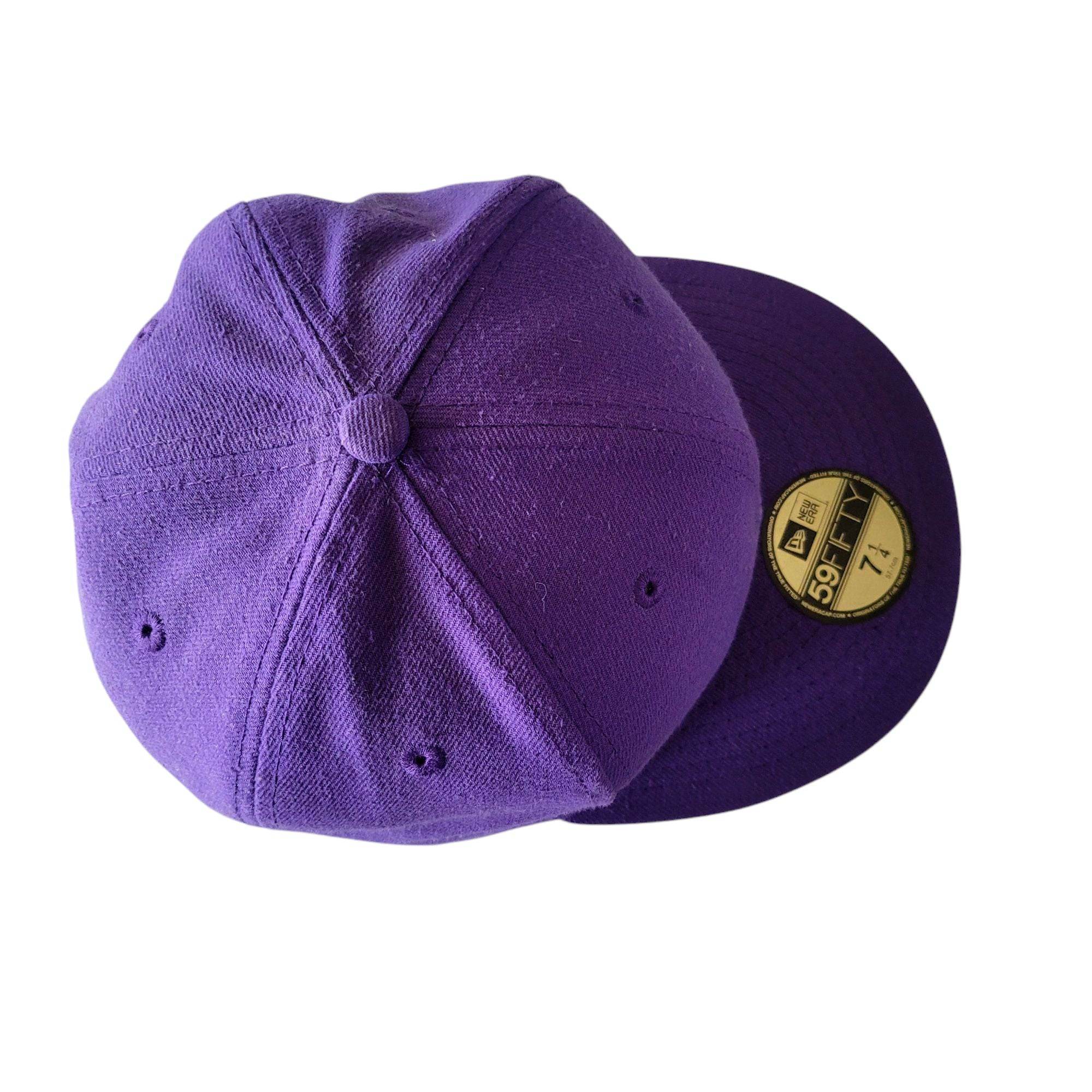 Vintage New Era 59FIFTY Purple Fitted Cap – Size 7 1/4 - USASTARFASHION