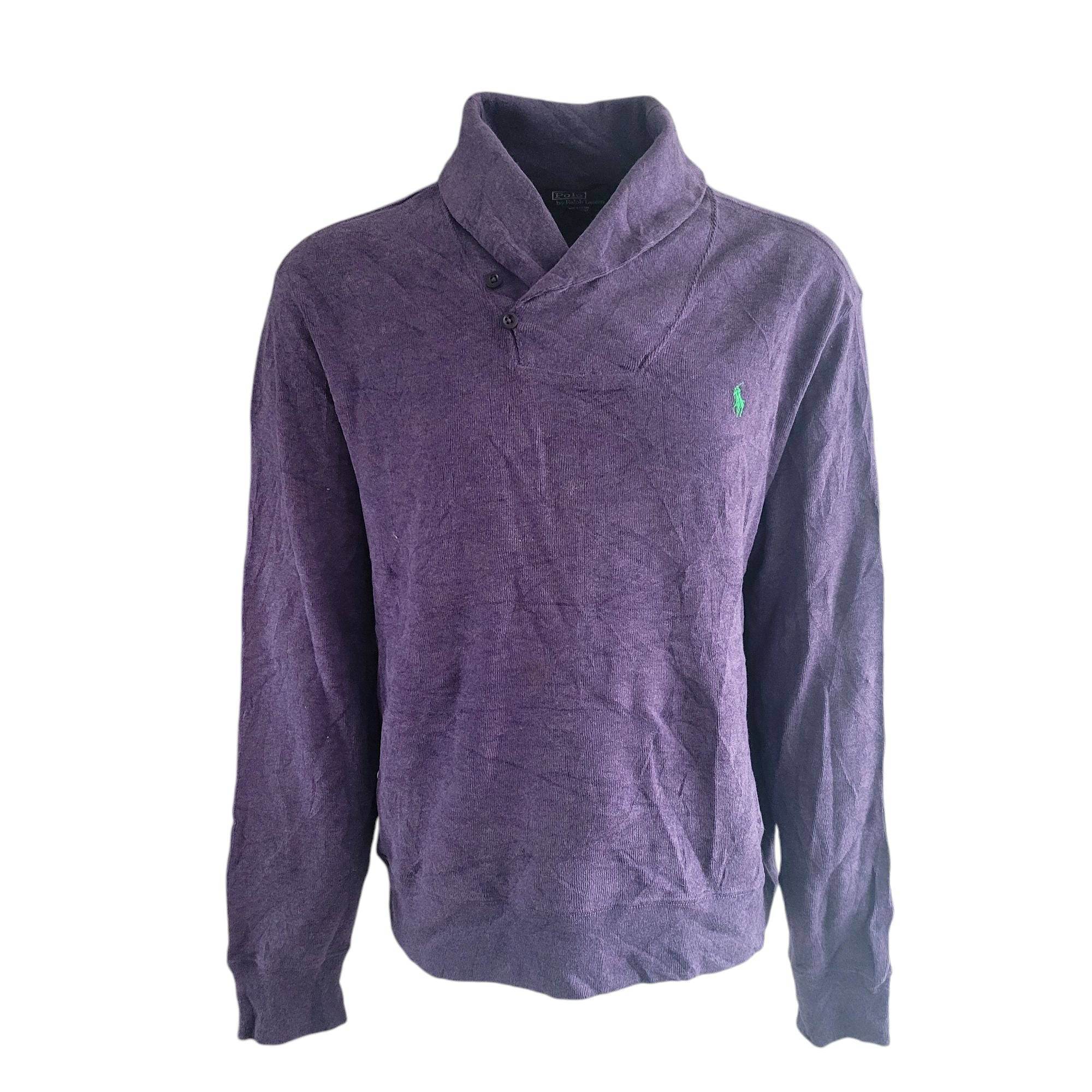 Polo Ralph Lauren Shawl Sweatshirt – Purple, Size XL - USASTARFASHION
