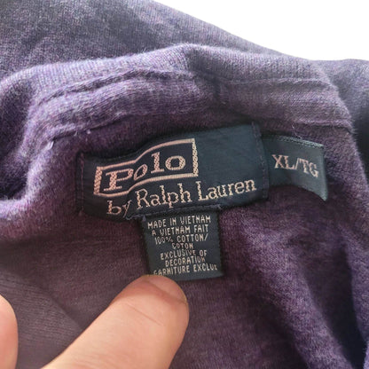 Polo Ralph Lauren Shawl Sweatshirt – Purple, Size XL - USASTARFASHION
