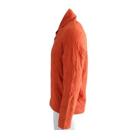 Vintage Polo Ralph Lauren Shawl Sweatshirt – Orange, M - USASTARFASHION