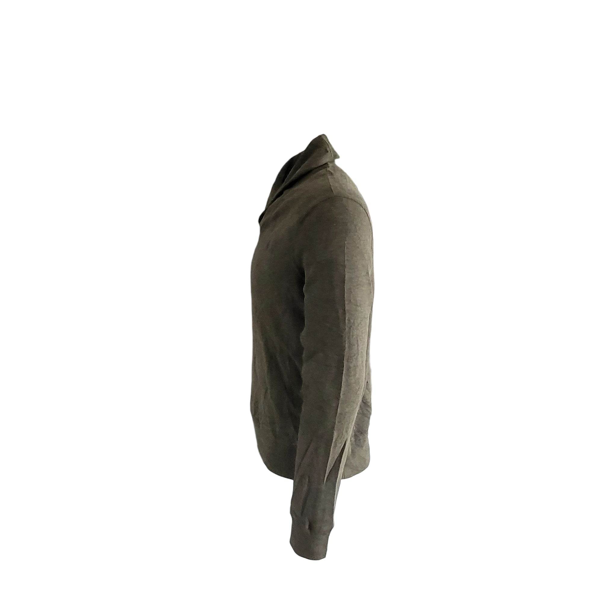 Vintage Polo Ralph Lauren Shawl Sweatshirt – Olive, Size M - USASTARFASHION