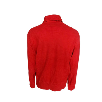 Vintage Polo Ralph Lauren Shawl Sweatshirt – Red, Size L - USASTARFASHION