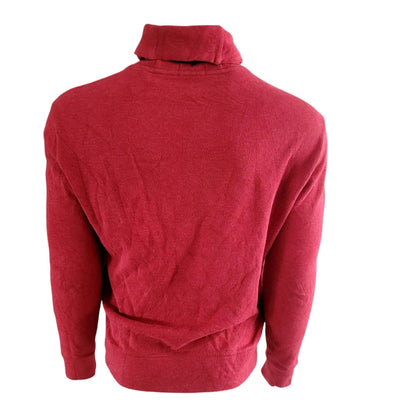 Vintage Polo Ralph Lauren Shawl Collar Sweatshirt – Red, Size S - USASTARFASHION