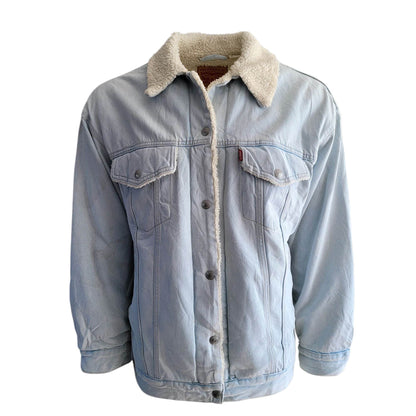 Vintage Levi’s Sherpa - Lined Denim Jacket – Size L - USASTARFASHION