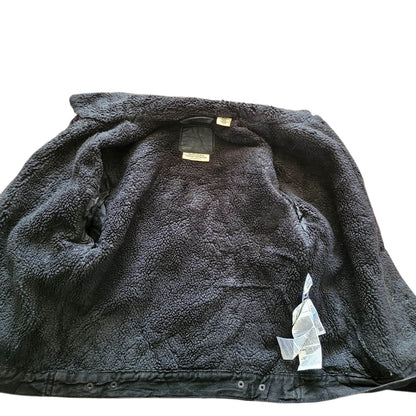 Vintage Levi’s Premium Sherpa Black Denim Jacket – Size S - USASTARFASHION