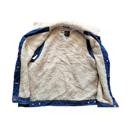Vintage Wrangler Sherpa Lined Denim Vest – Size L - USASTARFASHION