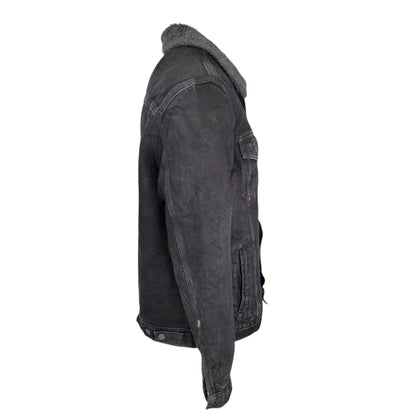 Levi’s Black Sherpa Trucker Jacket - Size XL - USASTARFASHION