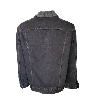 Levi’s Black Sherpa Trucker Jacket - Size XL - USASTARFASHION