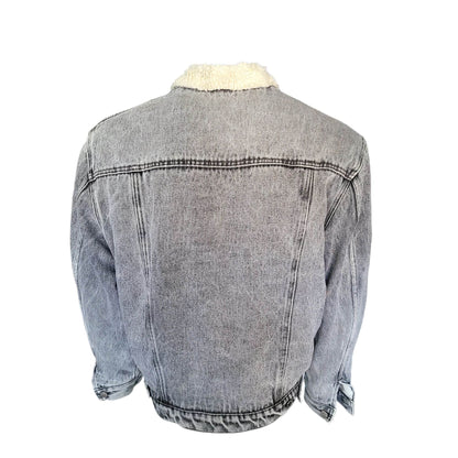 Vintage Levi’s Sherpa Lined Denim Jacket – Size S - USASTARFASHION