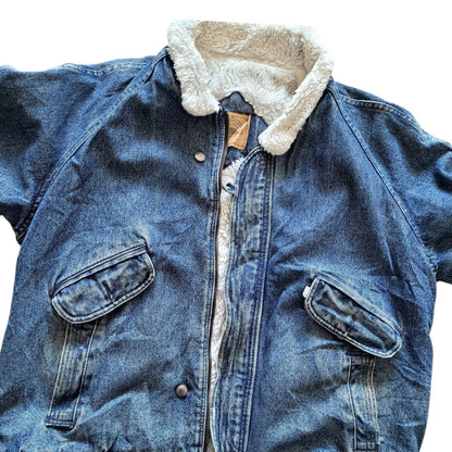 Vintage Levi’s Sherpa - Lined Bomber Jacket – Size L - USASTARFASHION