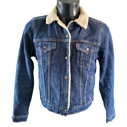 Levi’s Sherpa - Lined Trucker Jacket – Youth or Ladies Size M - USASTARFASHION